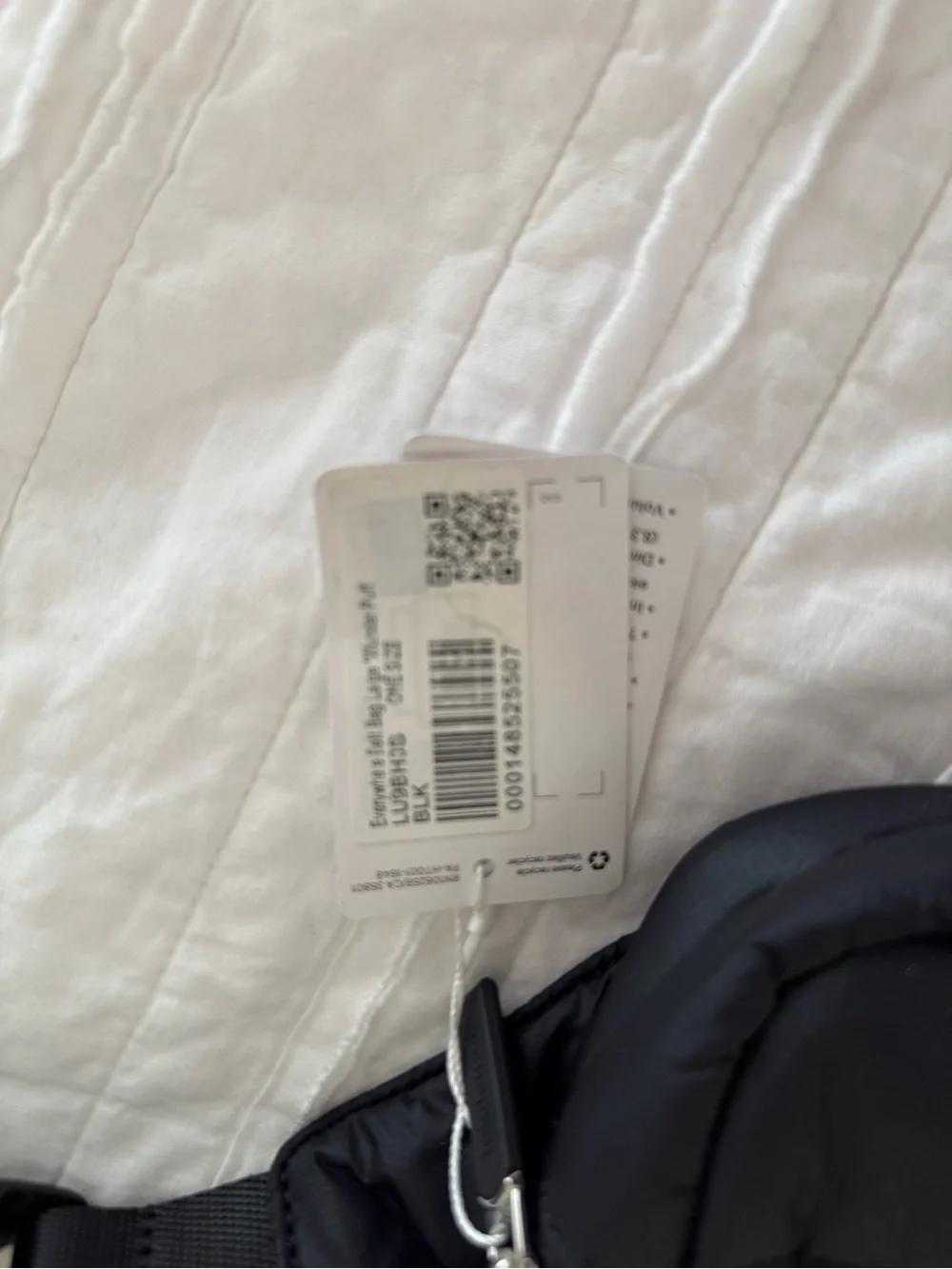 lululemon athletica Black Puffer Belt Bag